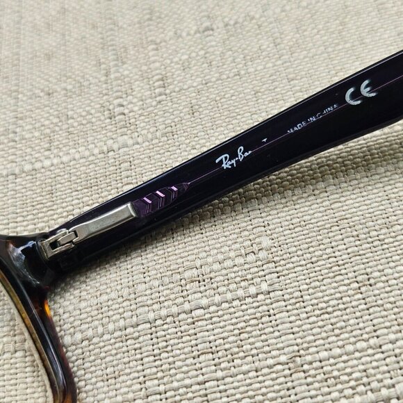 Ray-Ban Women Glasses Frame Purple Arms Brown Tortoise Eyeglasses RB1531 48[]16 - Picture 9 of 11